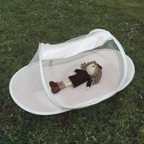 Katlanılabilir Bebek Cibinlik 90 cm  Bebek Tül Sineklik Haşere Koruyucu Bebek Çadırı - 5