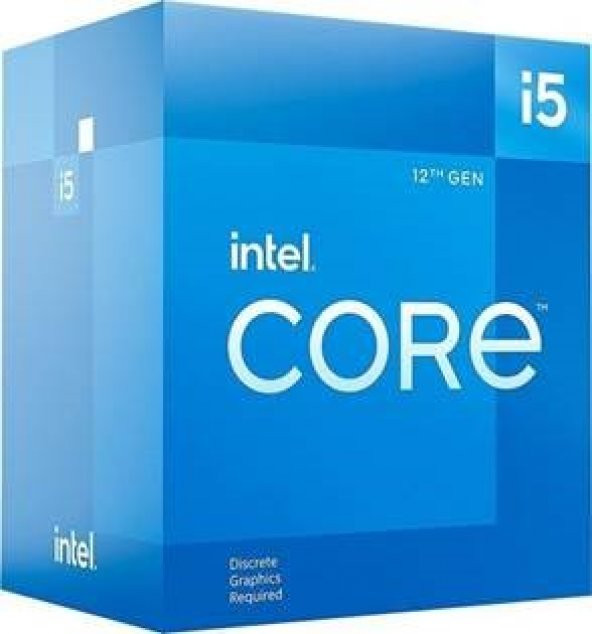 INTEL Boxed Intel Core i5-12400F Processor 18M Cache, up to 4.40 GHz BX8071512400FSRL4W