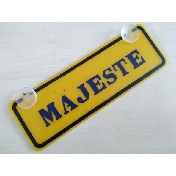 DEKOR SARI PLAKA - MAJESTE (22x7.5cm) vantuzlu Pleksi (Dekor Levha) DEKOR PLAKA ürün görseli