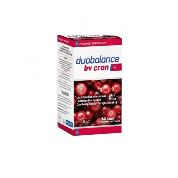 Duobalance Bv Cran Cranberry İçeren Takviye Edici Gıda 14 Kapsül
