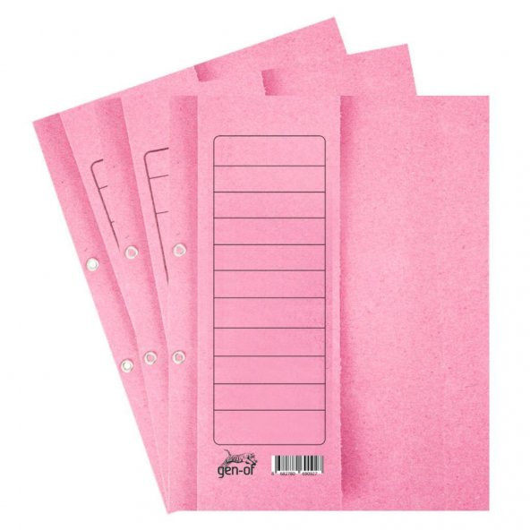 Gen-Of Yarım Kapak Karton Kapsül Dosya 50li Pembe - 2