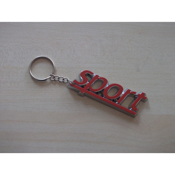 SPORT ANAHTARLIK PLASTİK KIRMIZI (SPORT LOGO) SPORT MASKOT, SPORT OTO ANAHTARLIĞI ürün görseli