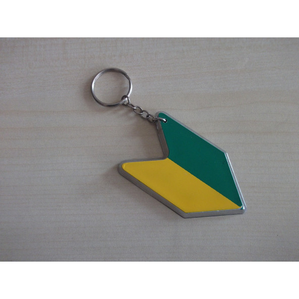 JDM ANAHTARLIK PLASTİK SARI-YEŞİL (JDM LOGO) JDM MASKOT, JDM Asma Süs, OTO ANAHTARLIĞI ürün görseli