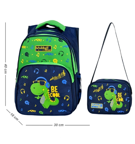 Waddell Bag Dinazor Okul Sırt Çantası - Waddell Çanta Erkek İlkokul Çanta Seti - 2