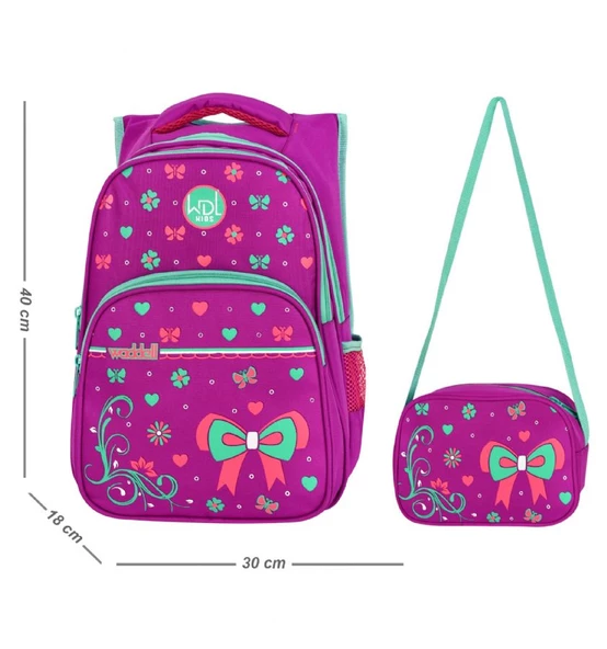 Waddell Çanta Mor Papyon İlkokul Çanta Seti - Waddell Bag Kız Okul Sırt Çantası - 2