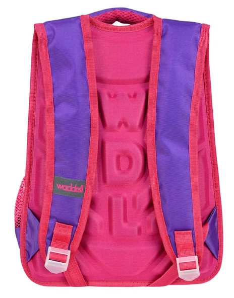 Waddell Çanta Mor Kalpli İlkokul Çantası - Waddell Bag Kız Okul Sırt Çantası - 4