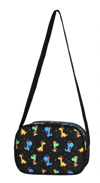 Waddell Çanta Sevimli Dinazorlar Okul Çantası ve Beslenme Çantası Seti - Erkek Çocuk - Siyah - 5