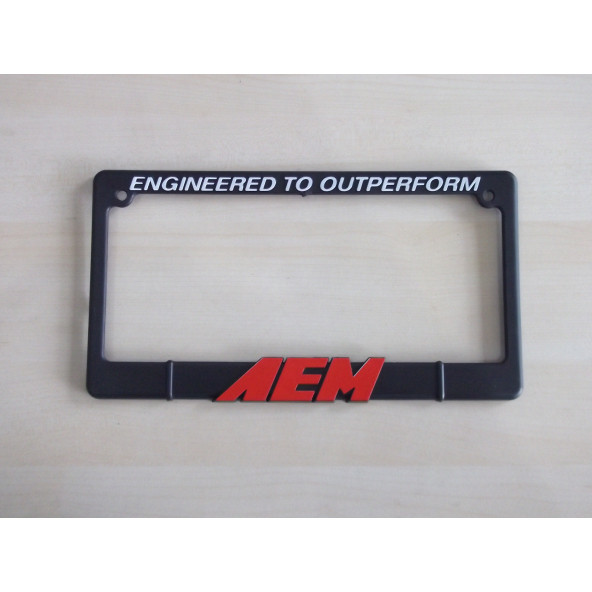 KARE PLAKALIK PLASTİK 31x16 CM (KIRMIZI AEM LOGOLU) (KARE PLAKA) SPORT PLAKALIK