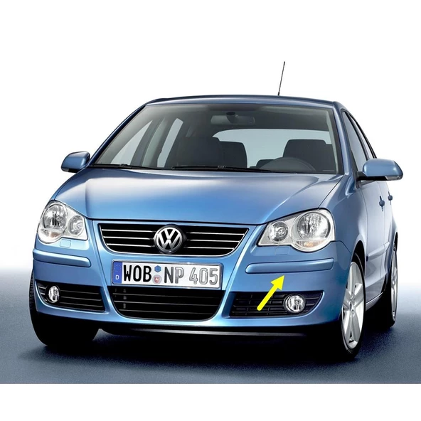 VW Polo 2005-2009 Ön Tampon Sol Köşe Bandı Çıtası Plastiği 6Q0807717A