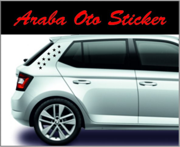 yıldız oto sticer 10 adet