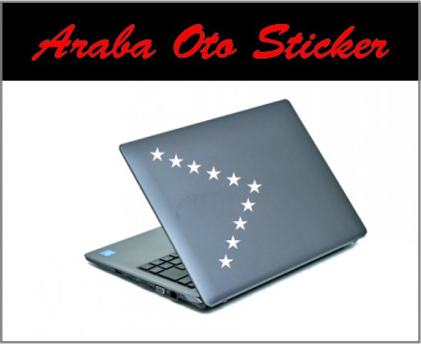 yıldız oto sticer 10 adet - 2