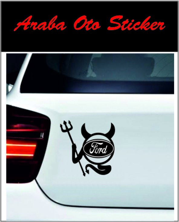 Ford Logo Sticker Şeytan Logo