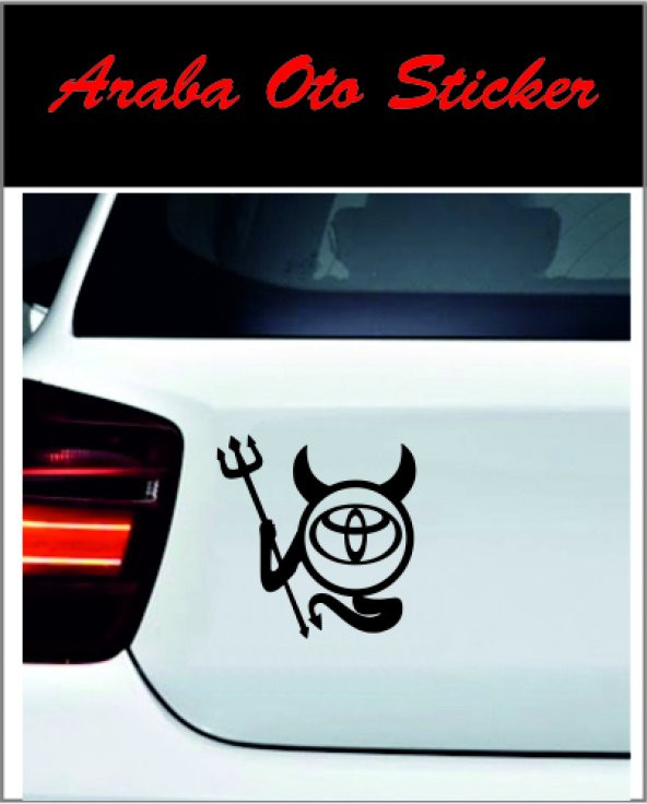 Toyota Logo Sticker Şeytan Logo