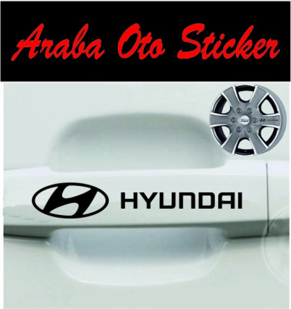 Hyundai Kapı Kolu Jant Sticker (8ADET)