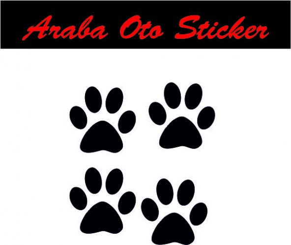 Pati Sticker (4 Adet) Araba Oto Sticker