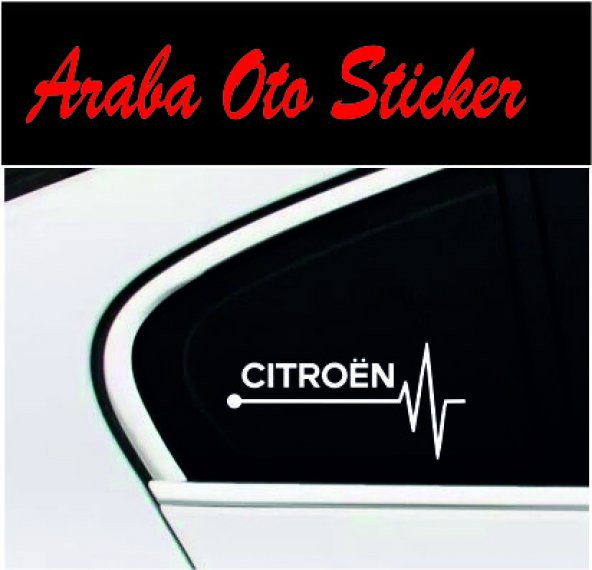 Citroen Kalp Atışı Ritim Oto Sticker (2 Adet