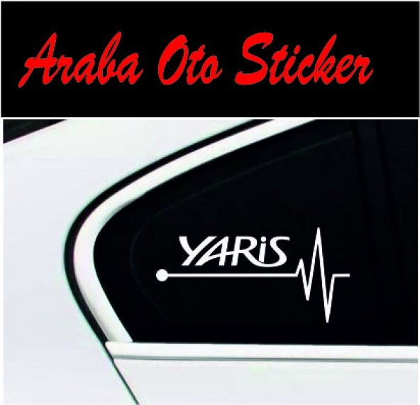 Yaris Kalp Atışı Ritim Oto Sticker (2 Adet