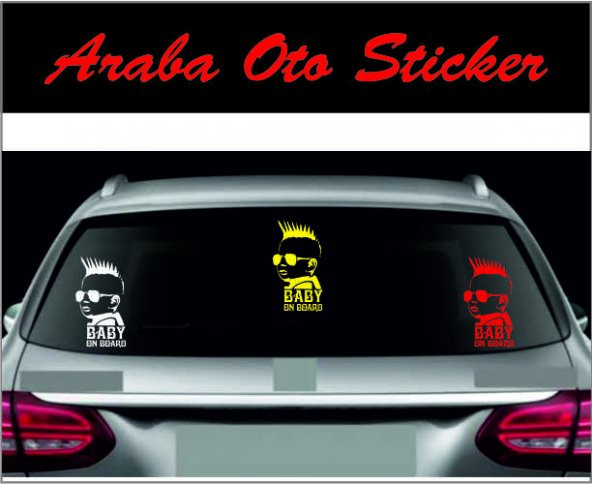 Arabada Bebek Var Oto Sticker - 2