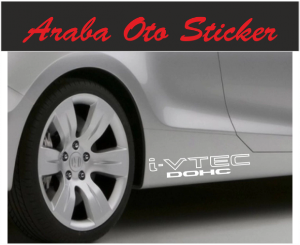 2 Adet Honda i-vtec Dohc - i-vtec Sohc Sticker - 2