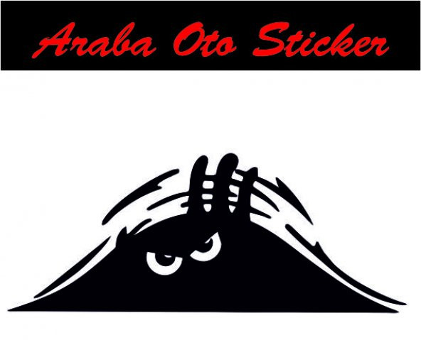 Bagajdan Bakan Adam Oto Sticker Araba Sticker - 2