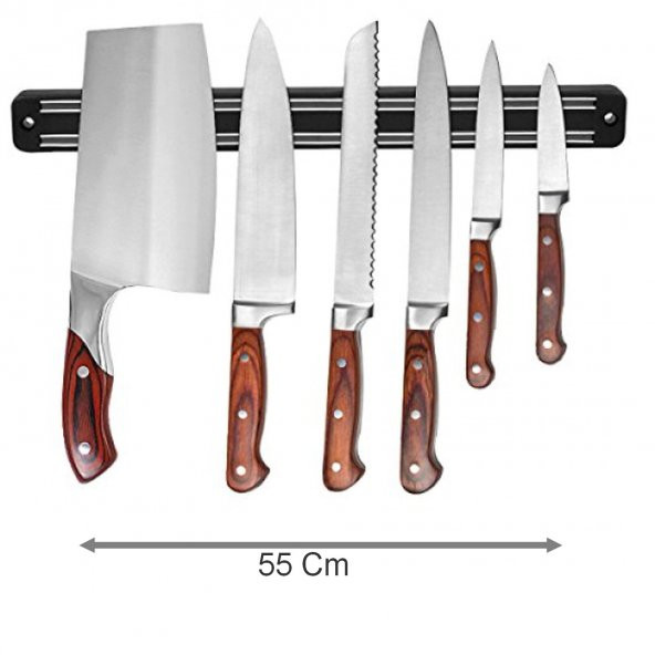 Büyük Boy Mıknatıslı Bıçak Askısı 55 cm Bıçak Tutucu Bıçak Organizer Bıçaklık - 2