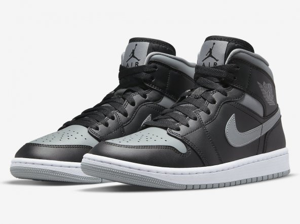 Nike Air Jordan 1 Mid Black Grey