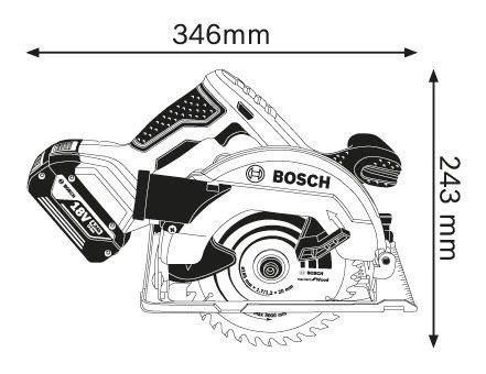 Bosch GKS 18 V-57 Daire Testere 18V Aküsüz - 2