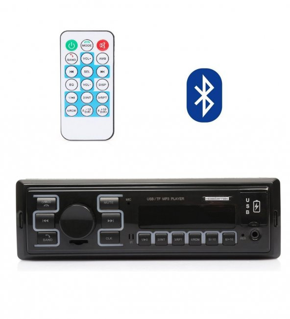 Dextel Oto Teyp Bluetooth Fm Çift Usb Aux Sd Card Mp3 Led Ekran 4x60 W - 1