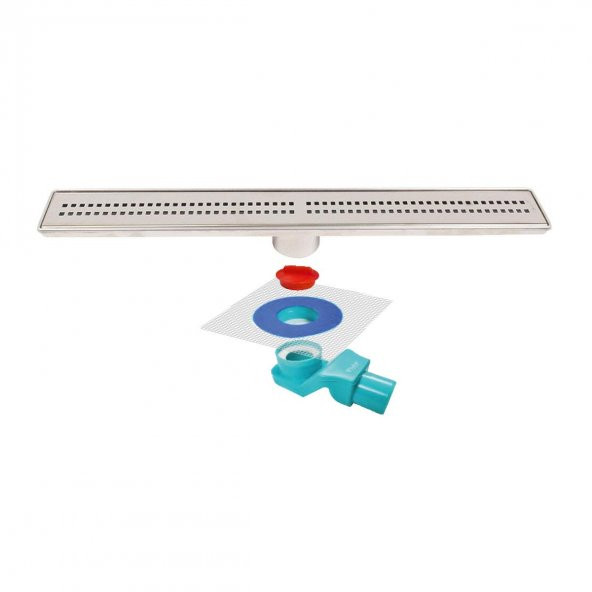 Sukar Line 6 Cube 60 cm Izgaralı Krom Duş Kanalı ve S Yalıtım Kiti 1156-1006000-01