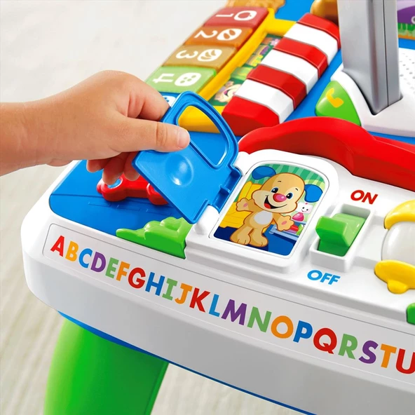 YENİLENEN Fisher Price Eğitici Köpekçiğin Aktivite Masası (Türkçe ve İngilizce) YENİLENDİ DRH44 - 6