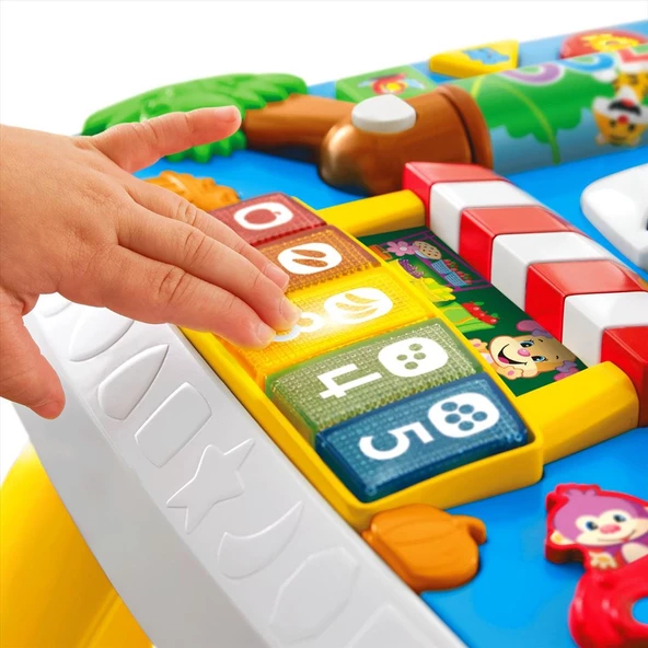 YENİLENEN Fisher Price Eğitici Köpekçiğin Aktivite Masası (Türkçe ve İngilizce) YENİLENDİ DRH44 - 3