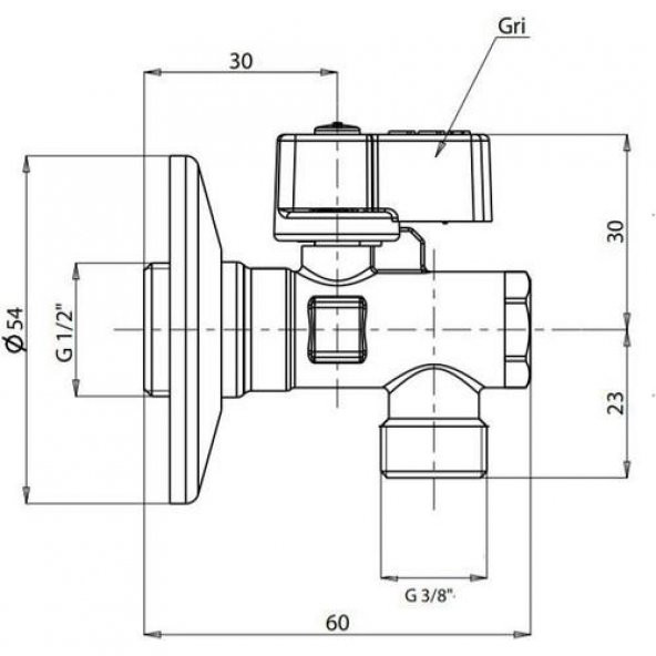 E.C.A Eca Çamaşır / Bulaşık Makine Musluğu 602111059 (2 Adet) - 2