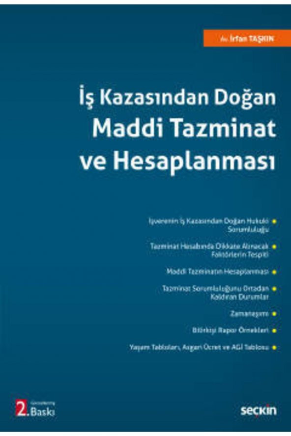 Iş Kazasından Doğan Maddi Tazminat Ve Hesaplanması Irfan Taşkın - 1