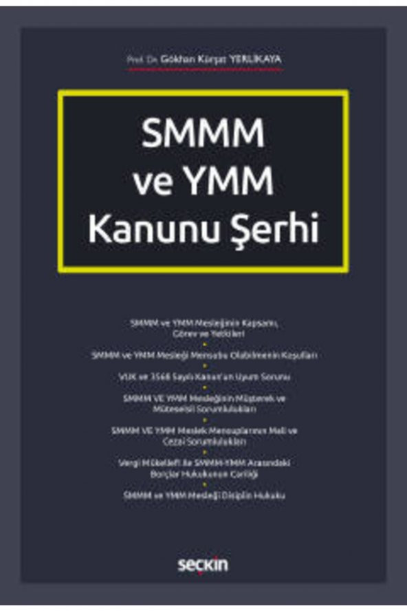 Smmm Ve Ymm Kanunu Şerhi Gökhan Kürşat Yerlikaya