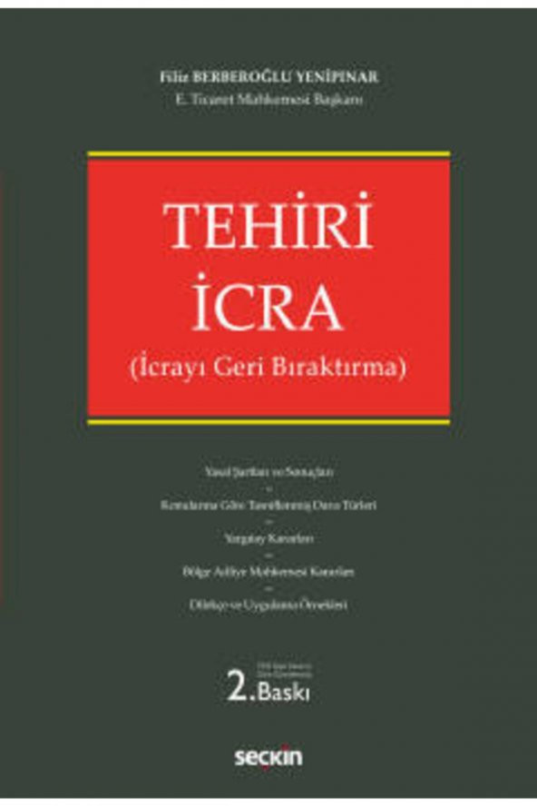 Tehiri Icra Icrayı Geri Bıraktırma-filiz Berberoğlu Yenipınar