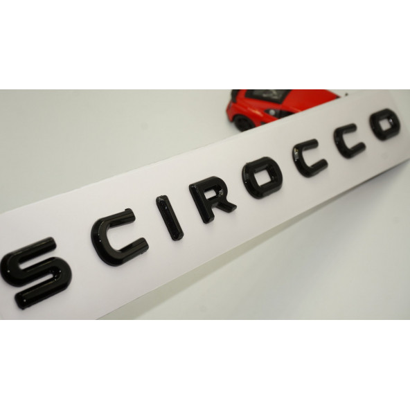 VW Volkswagen Scirocco Bagaj Siyah ABS 3M 3D Yazı Logo Amblem