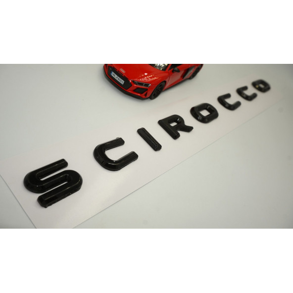 VW Volkswagen Scirocco Bagaj Siyah ABS 3M 3D Yazı Logo Amblem - 3