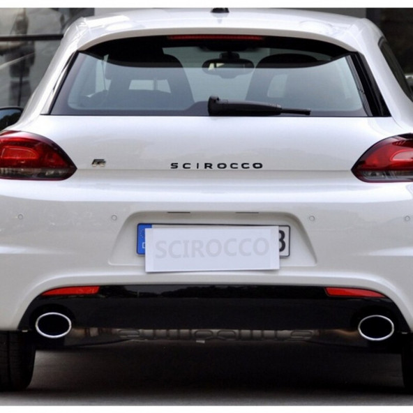 VW Volkswagen Scirocco Bagaj Siyah ABS 3M 3D Yazı Logo Amblem - 6