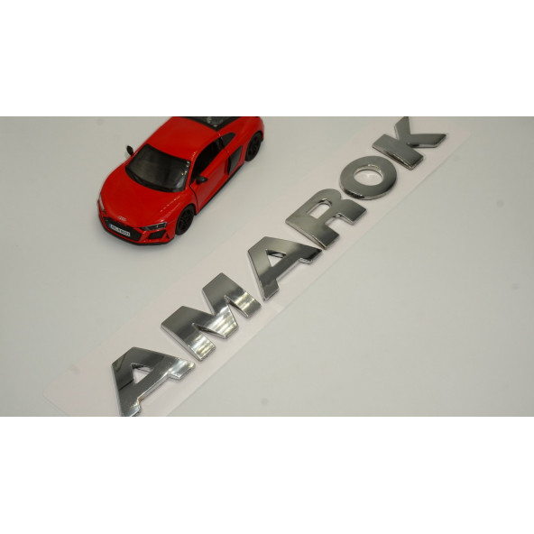 VW Volkswagen Amarok Bagaj Krom ABS 3M 3D Yazı Logo Amblem - 2