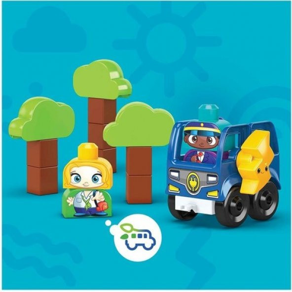 HDX90 Mega Bloks, Doğa Dostu Otobüs Seti, 36 Parça, +1 Yaş - 4