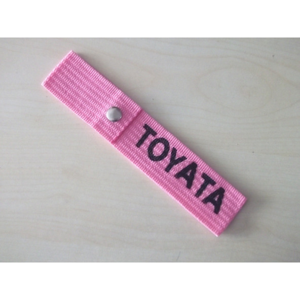 TOYOTA TAMPON ÇEKİ İPİ PEMBE-SİYAH (TOYOTA TAMPON ASKISI) TAMPON SÜSÜ - TAMPON DİLİ -TAMPON İPİ ürün görseli