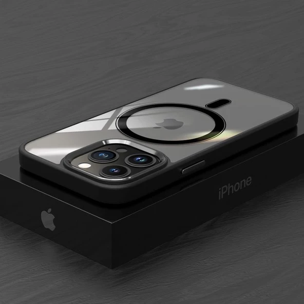 İphone 13 Pro Magsafe Leon Çerçeveli Cep Telefonu Kılıfı - Resim 6