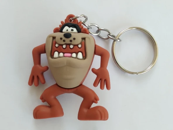 ANAHTARLIK TAZMANYA ELASTİK - TAZMANYA MASKOT, TAZMANYA Asma Süs, OTO ANAHTARLIĞI ürün görseli