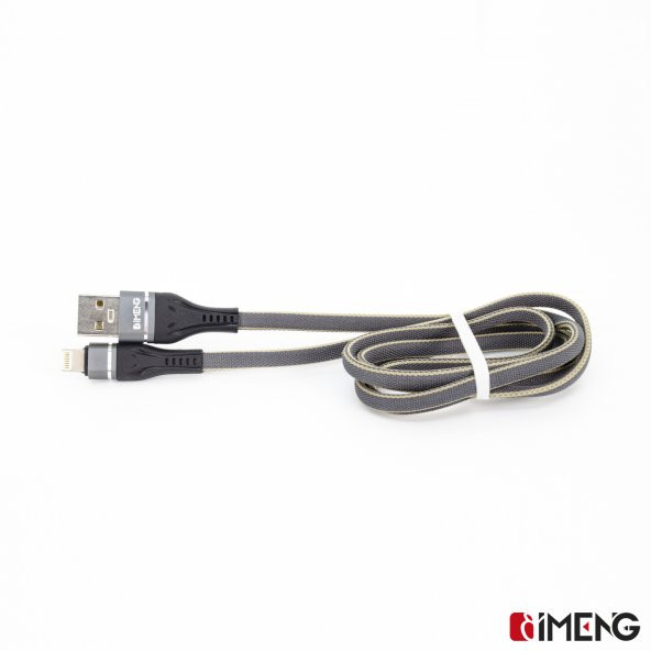 İmeng 3.1A UsbA to Lightning Örgülü Data ve Hızlı Şarj Kablosu ML108 Gri - 3