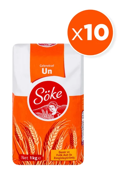 Söke Geleneksel 1 kg 10lu Paket Un