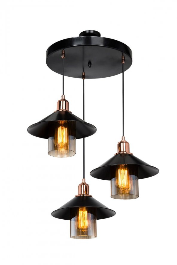 3LÜ  ÇİN ŞAPKASI MODEL SİYAH - 2