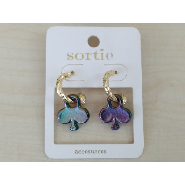 BAYAN KÜPESİ, YENİ SERİ EKONOMİK GOLD METAL MAÇA HALKA KÜPE, KÜPE SETİ, Sortie Bayan Küpesi, - 2