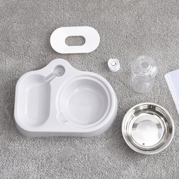 Mikopet Otomatik Su Sebilli Mama Kabı-Pembe - 2