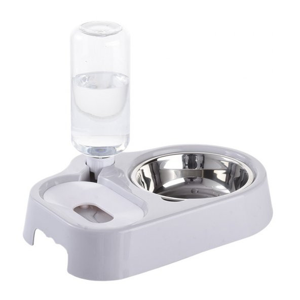 Mikopet Otomatik Su Sebilli Mama Kabı-Gri - 3