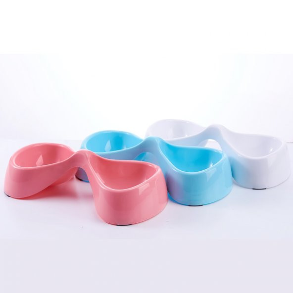 Mikopet Kemik Şeklinde Mama Su Kabı-Pembe - 3